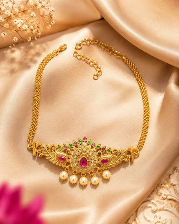 Elegant Floral Choker Set