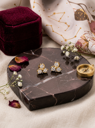 Clover Cluster Stud Earrings